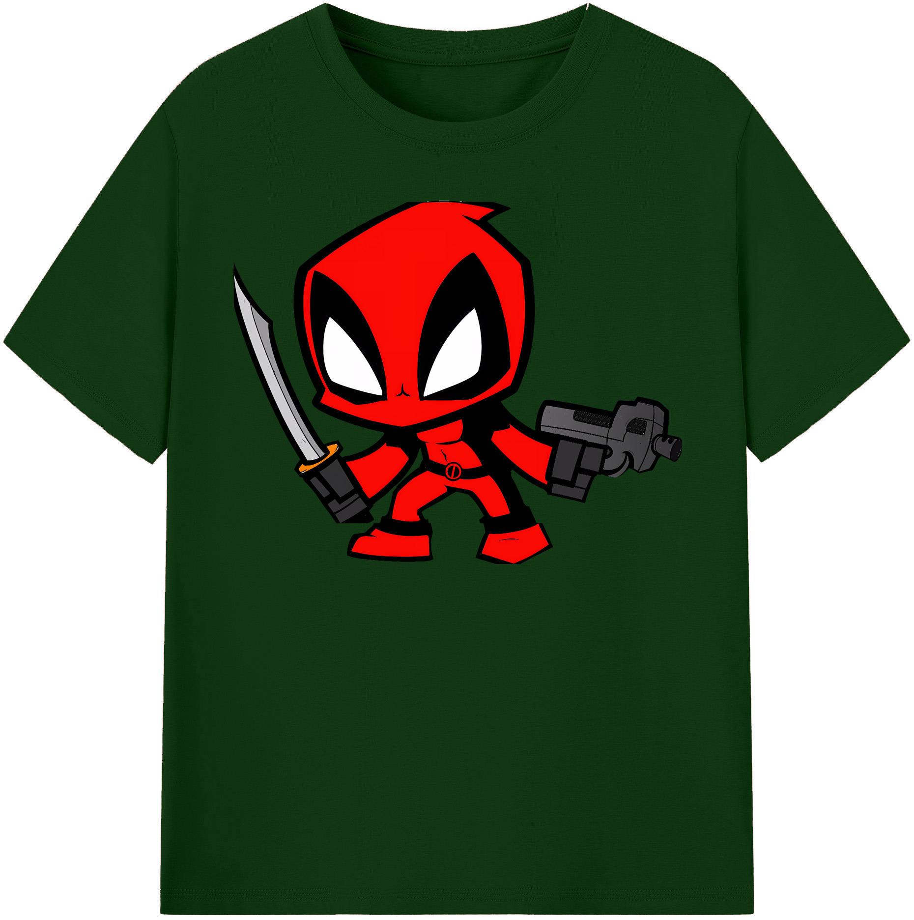 （画像用） Deadpool デッドプール 綿100％半袖Tシャツ（フロントプリント）